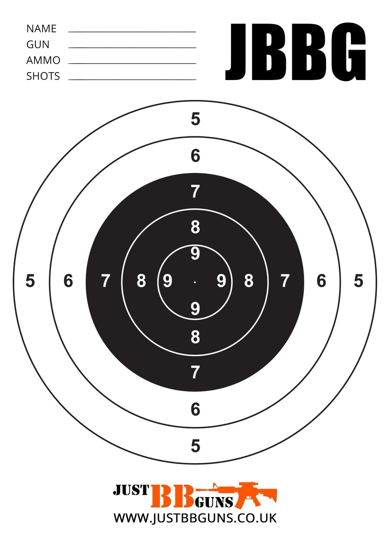 Free Targets Just Bb Guns Airsoft Targets To Download And Print