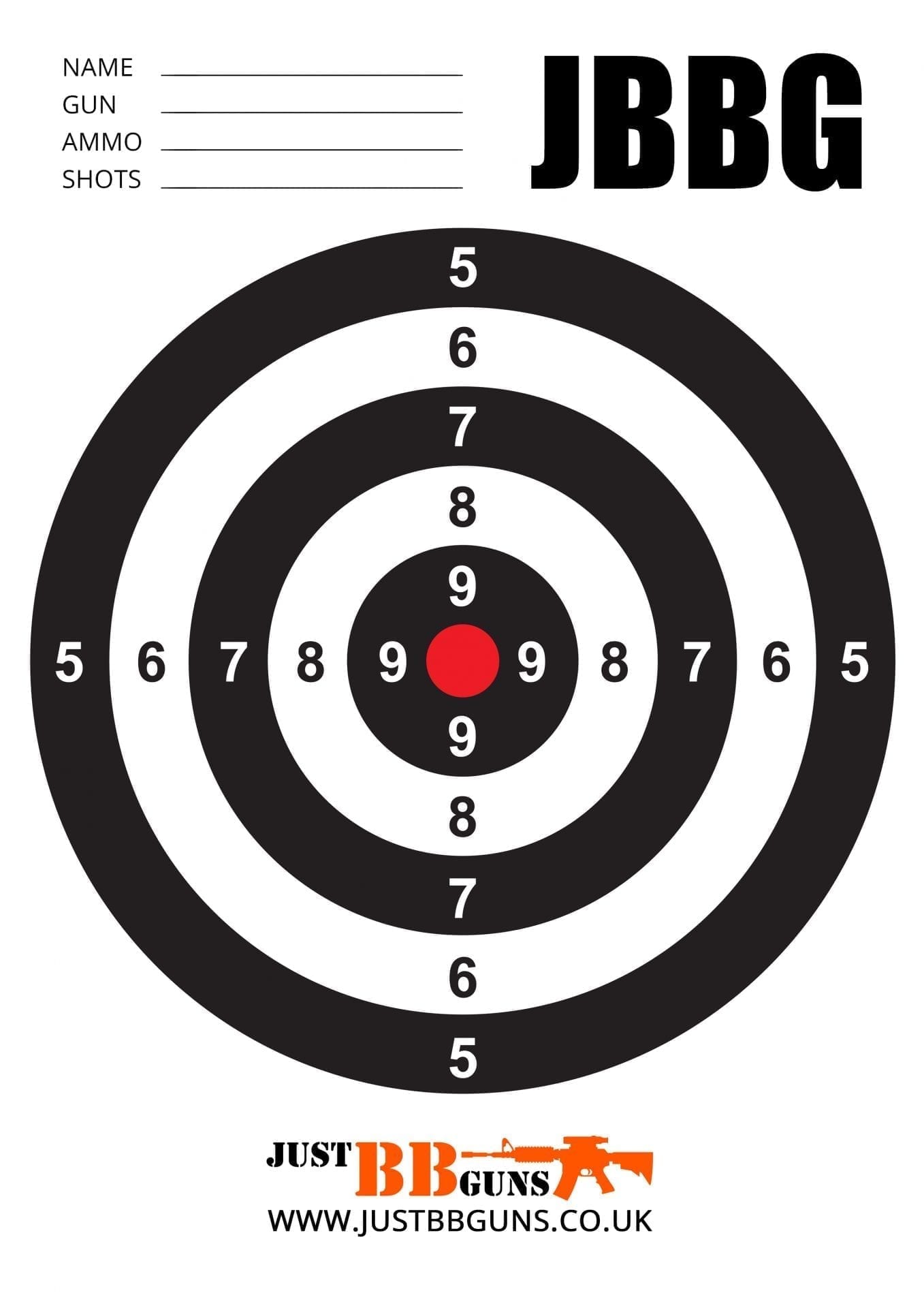 Free Targets Just Bb Guns Airsoft Targets To Download And Print
