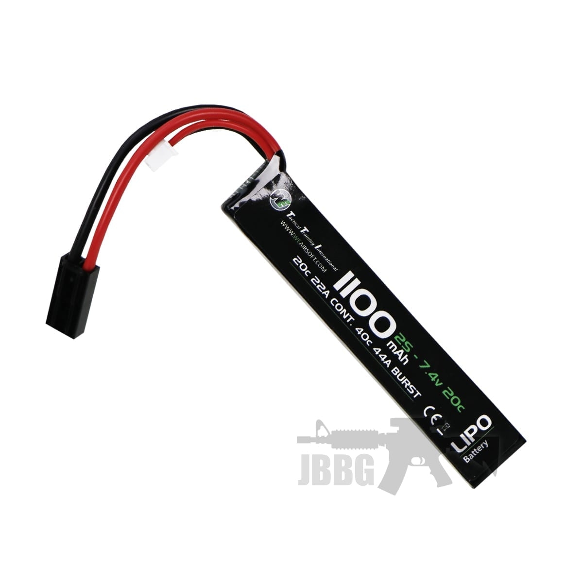 WE 1100mah 7.4V 20C 22A Cont 40C 44A Burst Lipo Battery