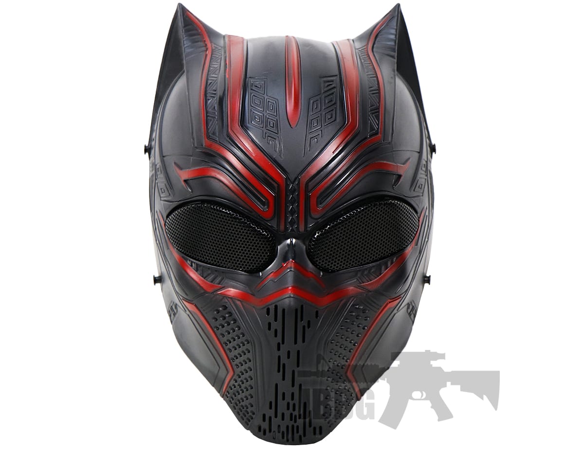 Black Panther Style Airsoft Mask Just BB Guns