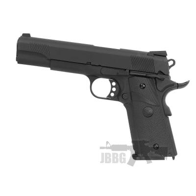 SR1911 MEU Gas Full Action Blowback Airsoft Pistol BK