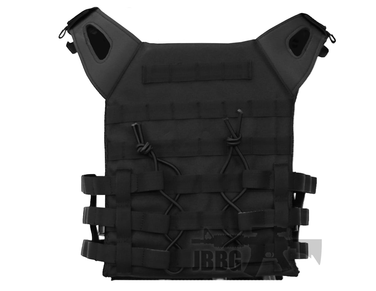 Trimex V028 JPC Tactical Plate Carrier Vest Black Just BB Guns