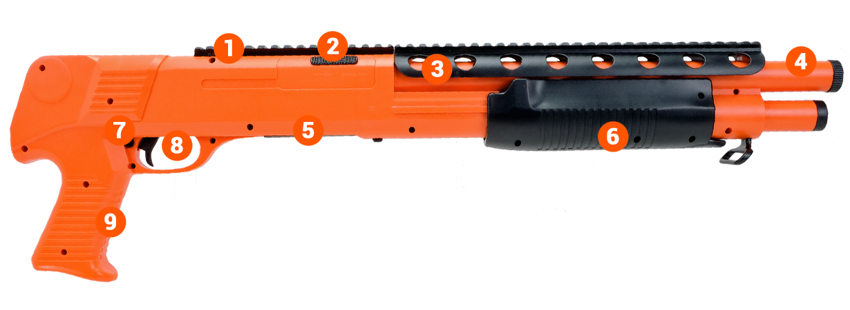 m309red Spring Airsoft BB Gun info orange