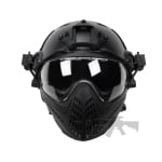 Tactical Piloteer Helmet and Mask for Airsoft