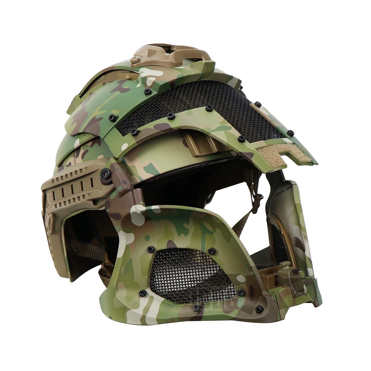 Medieval Iron Warrior Full Head Coverage Airsoft Helmet and Mask