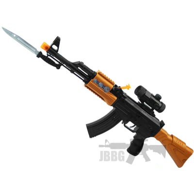 ak5544b battery operated vibration flash ak47 toy gun