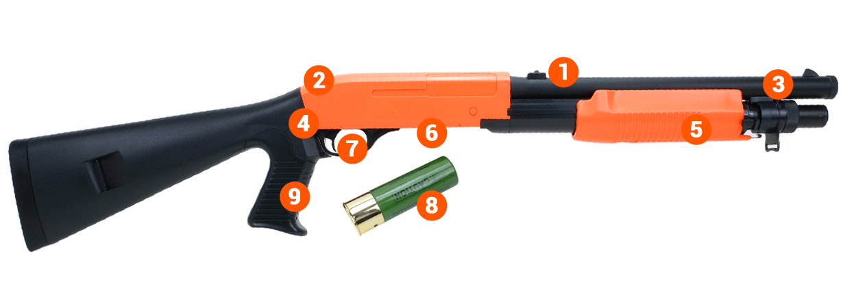 m561 orange Spring Airsoft BB Gun info