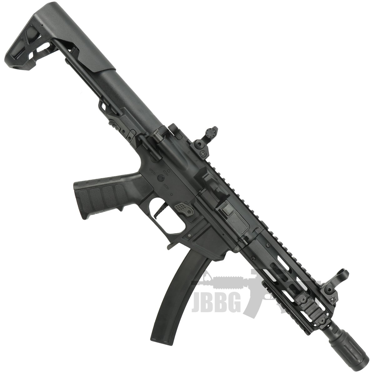 King Arms PDW 9mm SBR M Lok Airsoft AEG Rifle 1 black