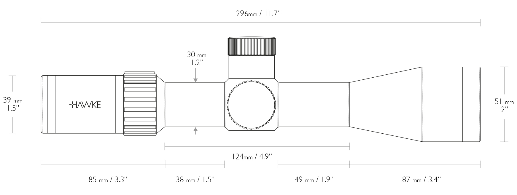 Airmax 30 SF Compact 4-16×44 (AMX IR)