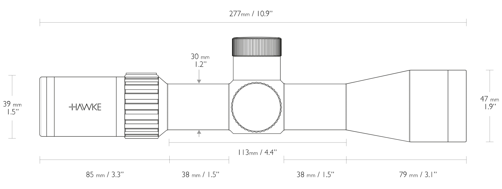 Airmax 30 SF Compact 3-12×40 (AMX IR)