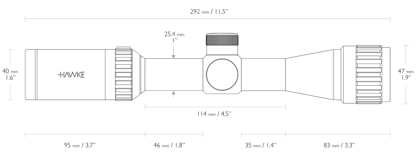 Vantage 2-7×32 AO (Mil Dot)