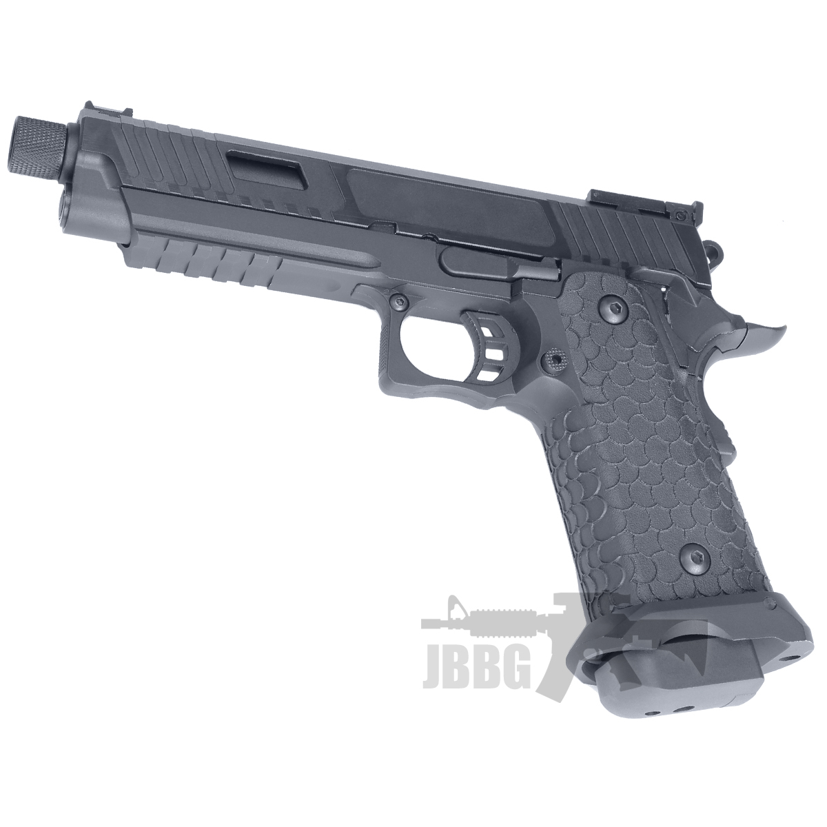 BABA YAGA Combat Master Hi-Capa Gas Blowback Airsoft Pistol with Threaded Barrel 1X