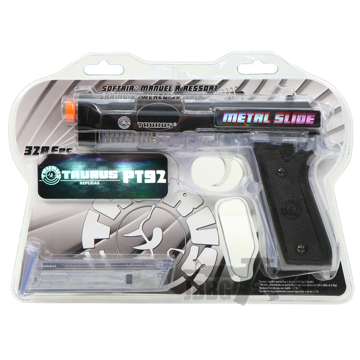 Taurus PT92 Spring Pistol with Black Metal Slide