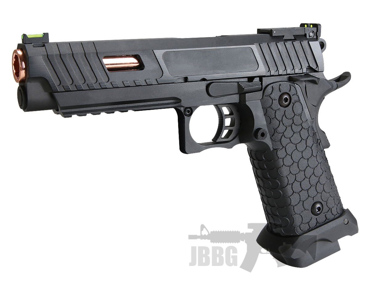 thumbnail interactive-video image 1 of Baba Yaga .177 CO2 Blowback Airgun Pistol – 450 FPS, Full Metal, 19 RDS 1 of 5
