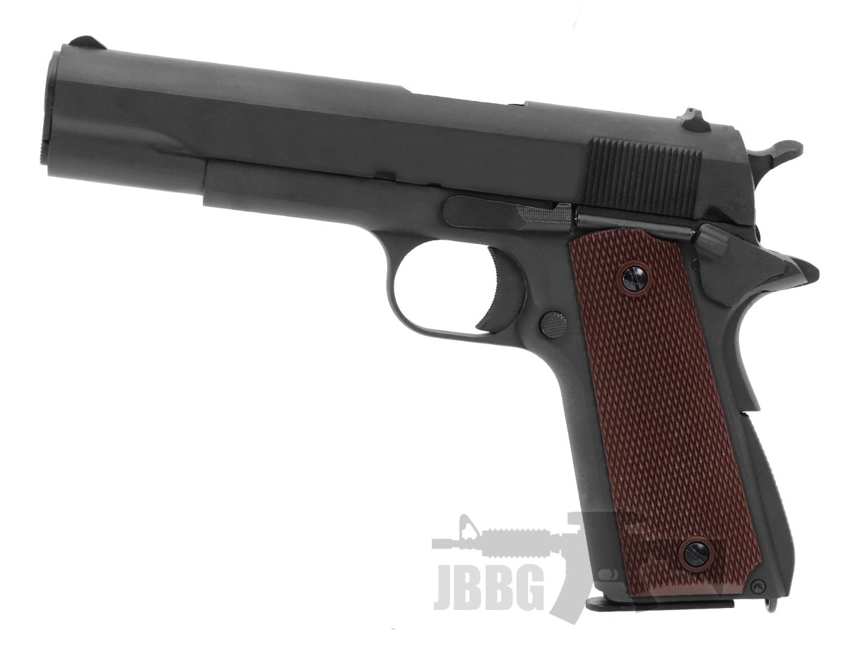 SR1911 Gas Blowback Airsoft Pistol – BLACK