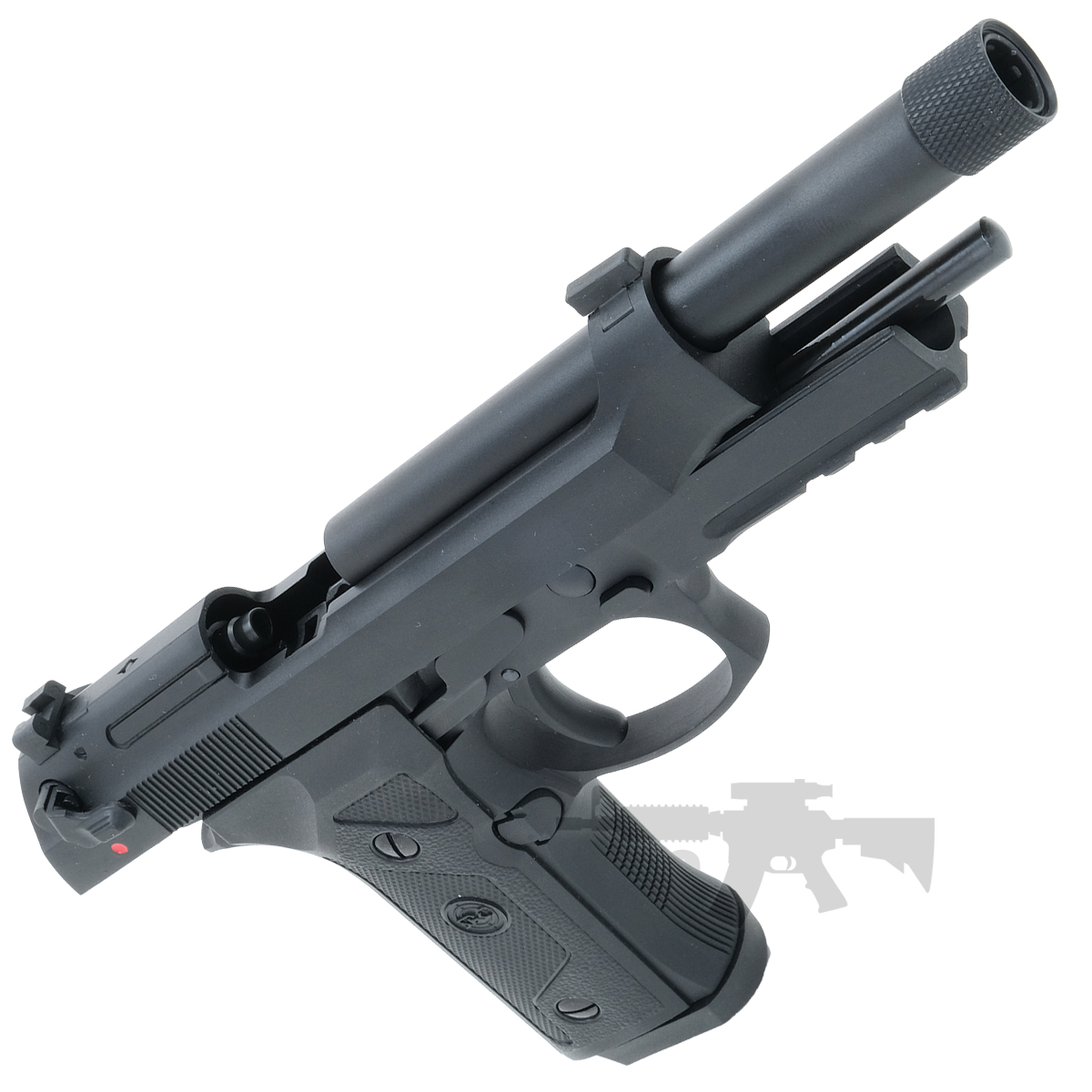 SRC SR-92 A3 Airsoft Pistol GAS Blowback with Threaded Barrel Black