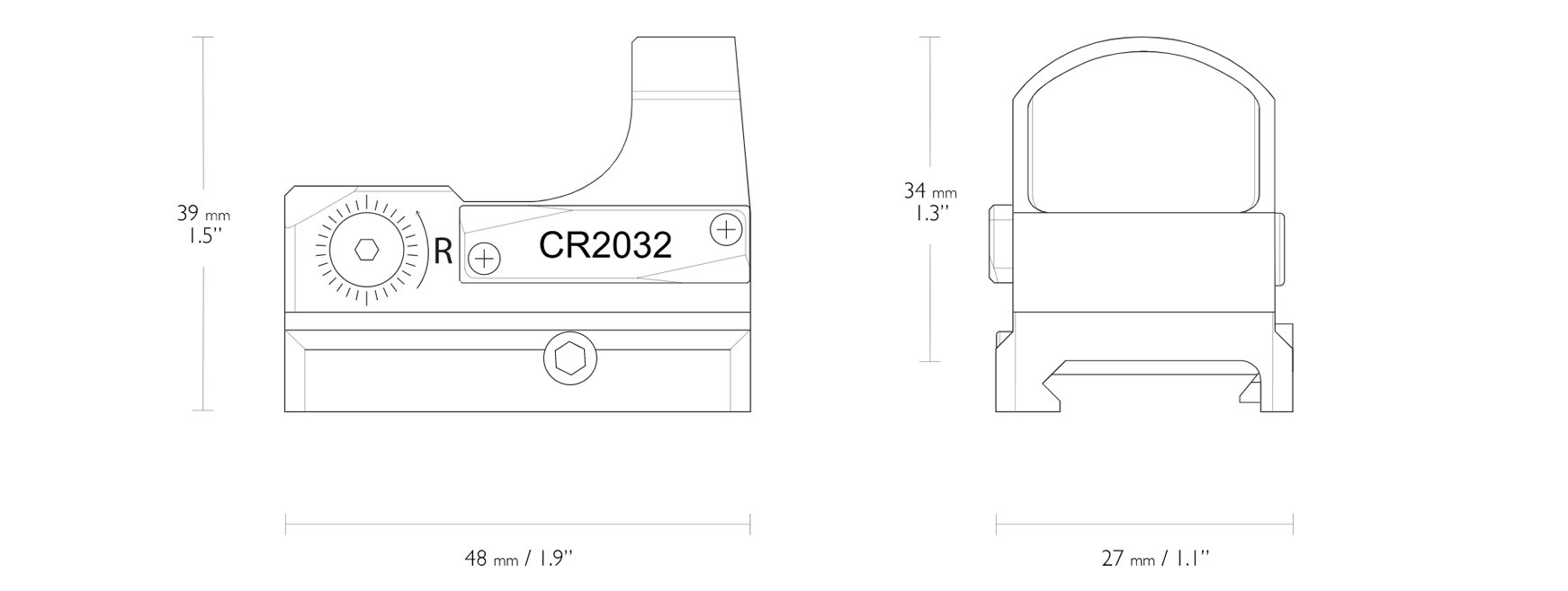 Micro Reflex Dot 3 MOA