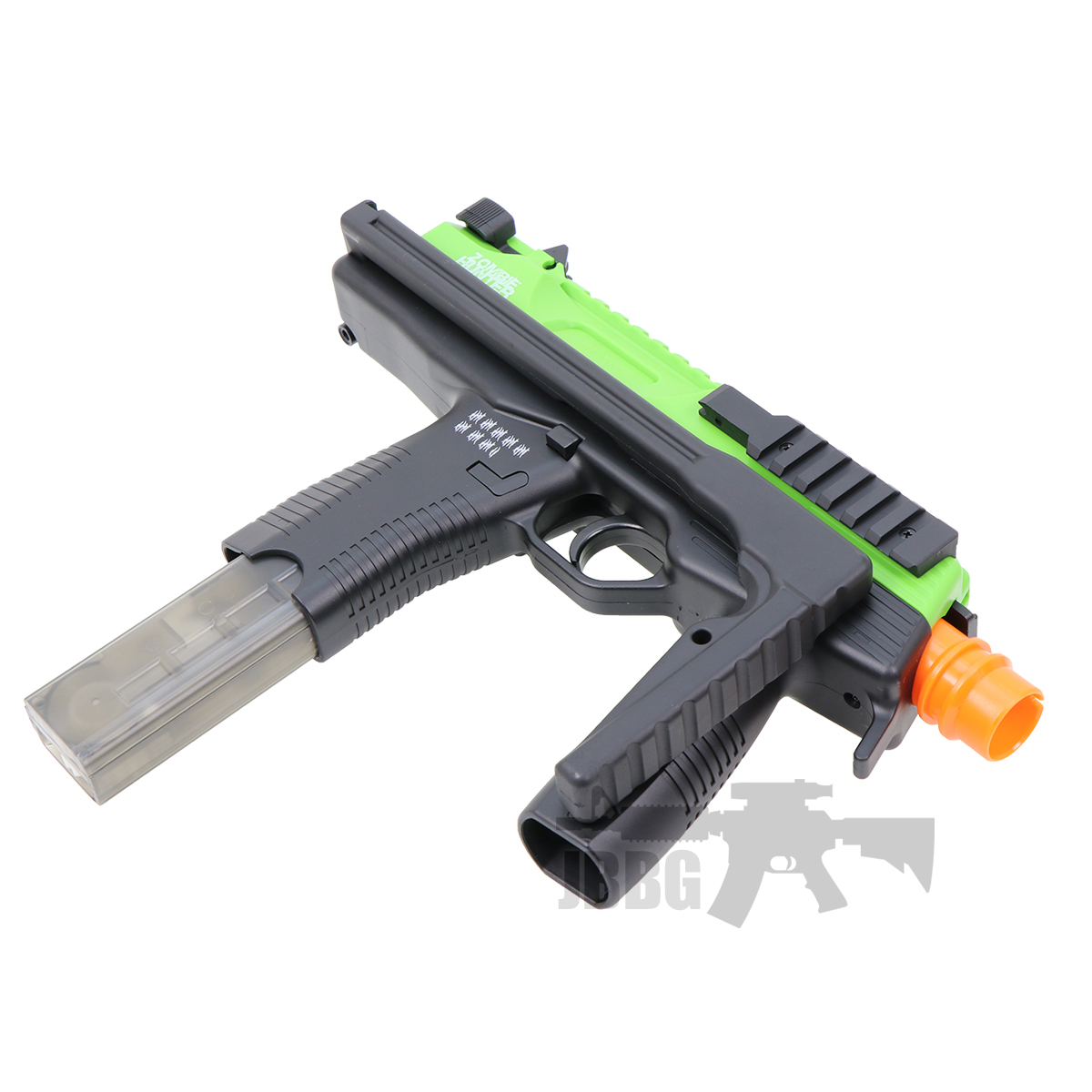 Zombie Hunter Eliminator Green Slide Black Airsoft Gun