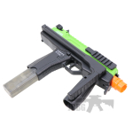 Zombie Hunter Eliminator Green Slide Black Airsoft Gun