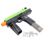 Zombie Hunter Eliminator Green Slide Black Airsoft Gun