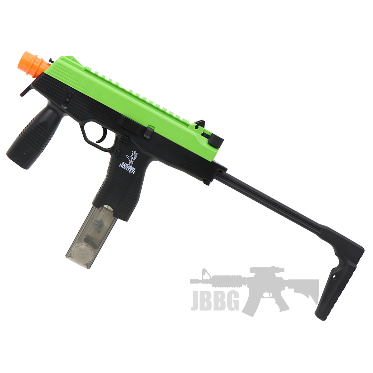 Zombie Hunter Eliminator Green Slide Black Airsoft Gun