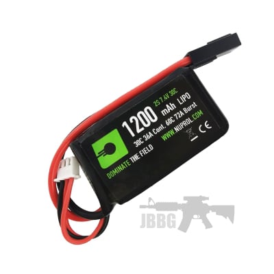 NP Power 1200MAH 7.4V 30C PEQ15 Micro Lipo Battery