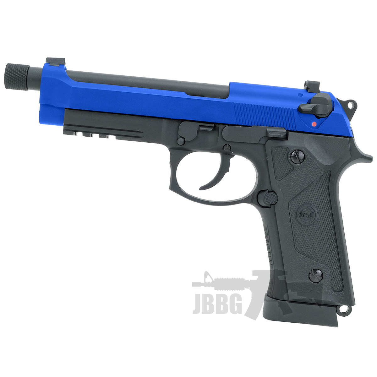 SRC SR-92 A3 Airsoft Pistol Co2 Blowback with Threaded Barrel Two-Tone Blue