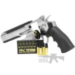 SRC 6 Inch Titan Platinum Ver CO2 Airsoft Revolver 99