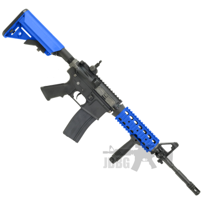 King Arms M4 RIS with Mosfet Advance blue