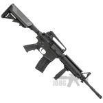 ris m4 airsoft gun black