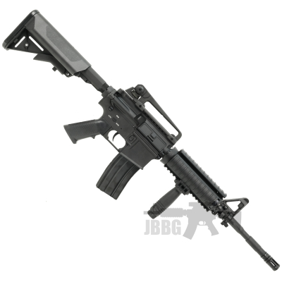 ris m4 airsoft gun black