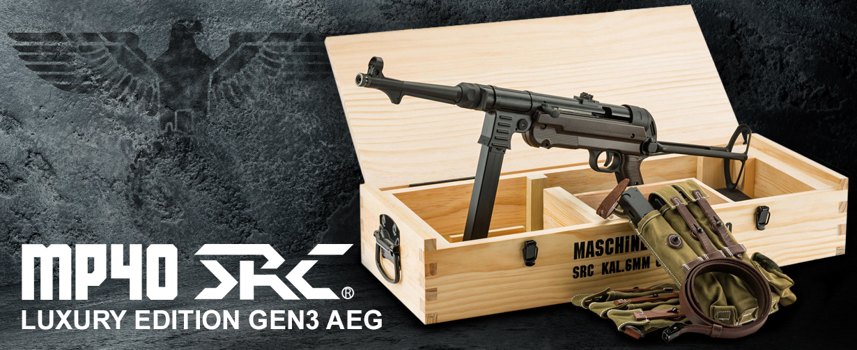 SR40 MP40 Luxury Edition AEG Gen 3 Airsoft Gun SRC