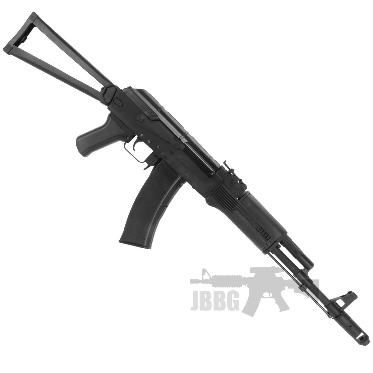 CYMA AKS74M Airsoft AEG Rifle w/ Steel Folding Stock - Black (Metal)  (CM040)