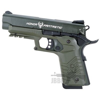 HG172 TAC 1911 GAS PISTOL GREEN DARK