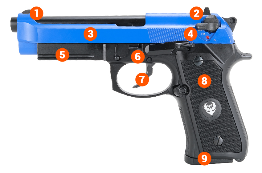 HGA194 Gas Airsoft Pistol info