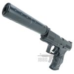 HA124 Airsoft Pistol with Silencer 5 black