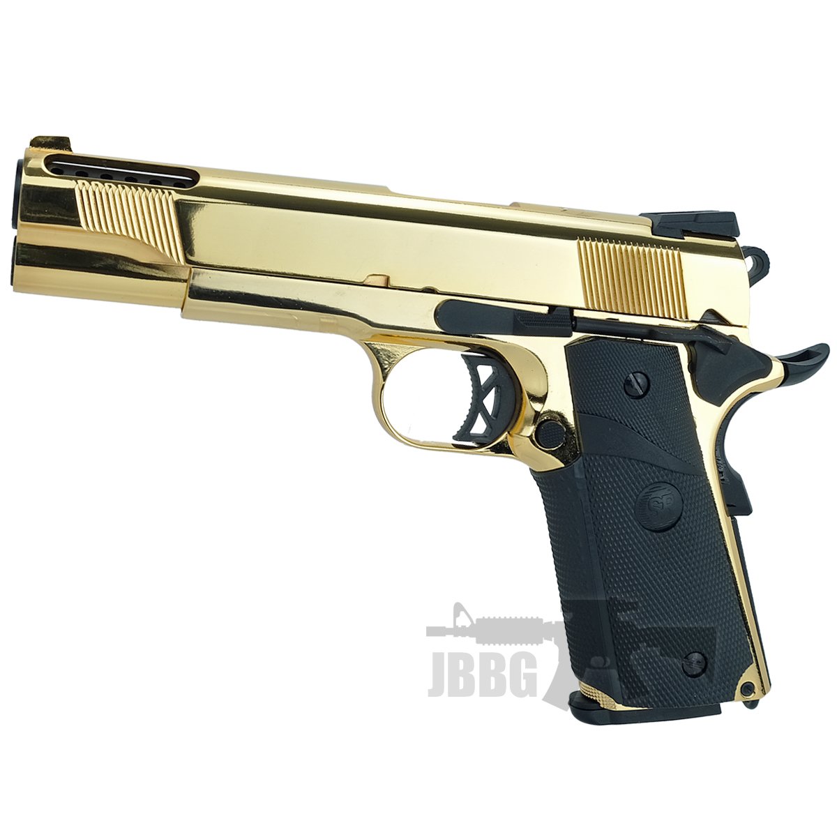 SRV12 1911 Gas Blowback Golden Airsoft Pistol Just BB Guns