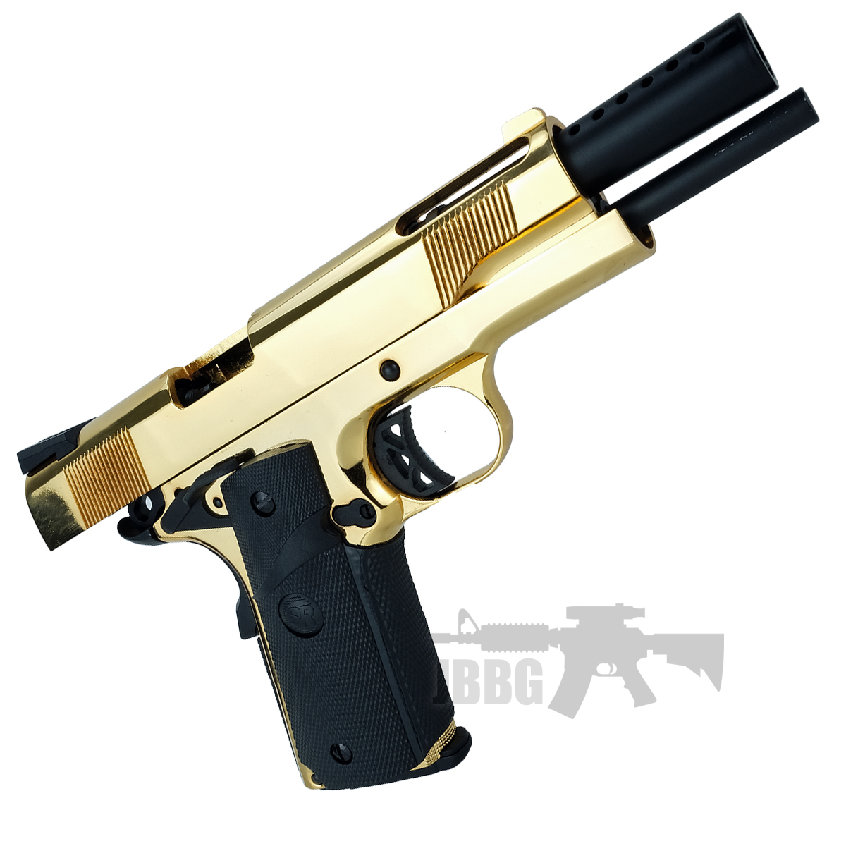 Srv 12 1911 Gas Blowback Golden Airsoft Pistol Just Guns