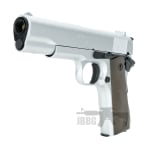 King Arms 1911-A1 CAL 45 Silver Gas Pistol 2