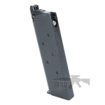 King Arms 1911 A1 CAL 45 Silver Gas Pistol 2 mag
