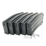 King Arms M16 Series Magazine Box Set 5 x Mid-Cap 6