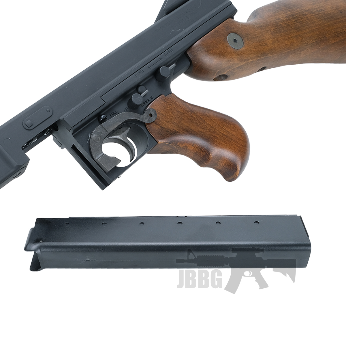 King Arms Thompson M1A1 Military Real Wood AEG Airsoft Gun