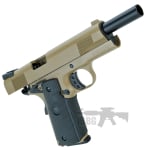 SR1911 MEU Gas Blowback Airsoft Pistol Desert Ver 5