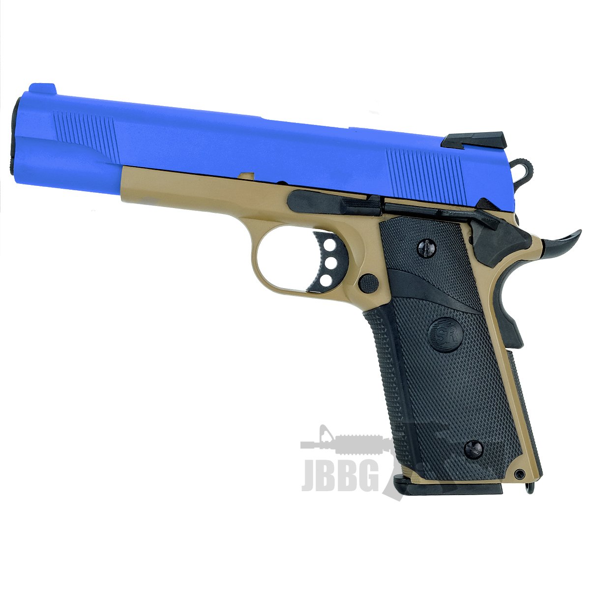 sr 1911 tan blue airsoft pistol