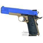 sr 1911 tan blue airsoft pistol