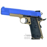 sr 1911 tan blue airsoft pistol