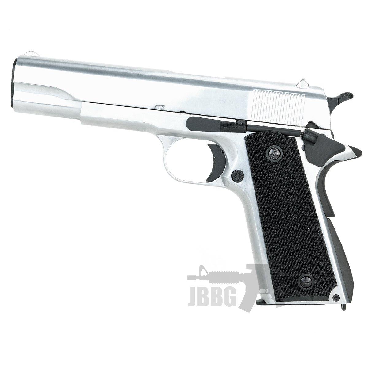 SR1911 Gas Blowback Airsoft Pistol Silver Ver Just BB Guns