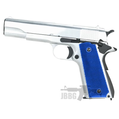 sr1911 silver ver airsoft pistol jbbg blue