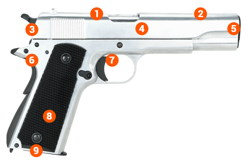 sr1911 silver ver an airsoft pistiol info