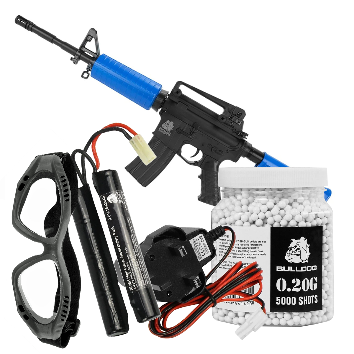 Bundle Offer Bulldog M4A1 Airsoft Gun Starter Set Just BB Guns